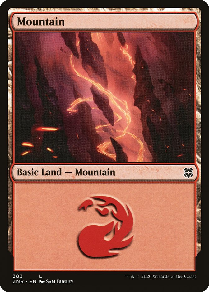Mountain (383) [Zendikar Rising] | Dragon's Lair Comics and Fantasy Houston TX