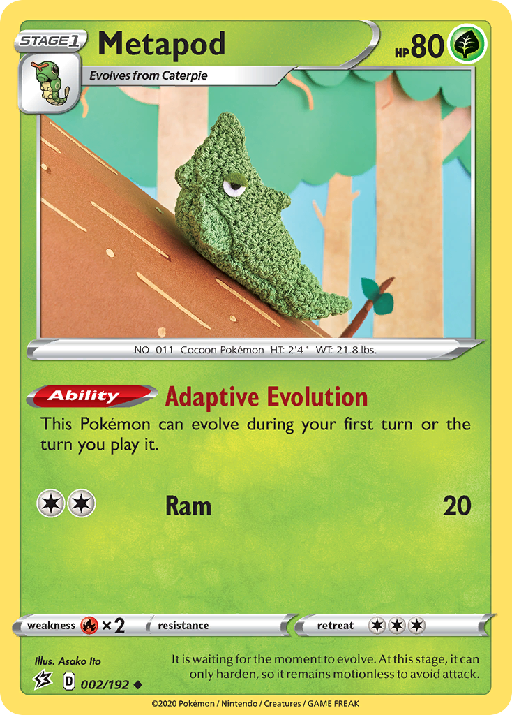 Metapod (002/192) [Sword & Shield: Rebel Clash] | Dragon's Lair Comics and Fantasy Houston TX