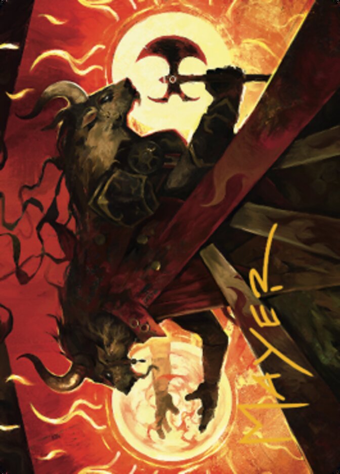 Hurloon Battle Hymn Art Card (Gold-Stamped Signature) [Dominaria United Art Series] | Dragon's Lair Comics and Fantasy Houston TX