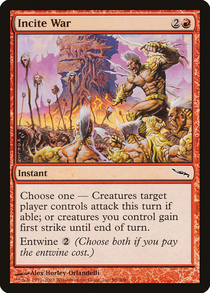 Incite War [Mirrodin] | Dragon's Lair Comics and Fantasy Houston TX