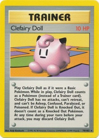 Clefairy Doll (70/102) [Base Set Unlimited] | Dragon's Lair Comics and Fantasy Houston TX