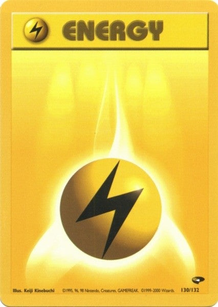 Lightning Energy (130/132) [Gym Challenge Unlimited] | Dragon's Lair Comics and Fantasy Houston TX