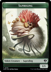 Saproling // Satyr Double-Sided Token [Commander Masters Tokens] | Dragon's Lair Comics and Fantasy Houston TX