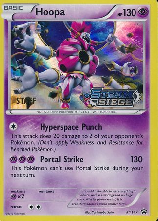 Hoopa (XY147) (Staff) [XY: Black Star Promos] | Dragon's Lair Comics and Fantasy Houston TX
