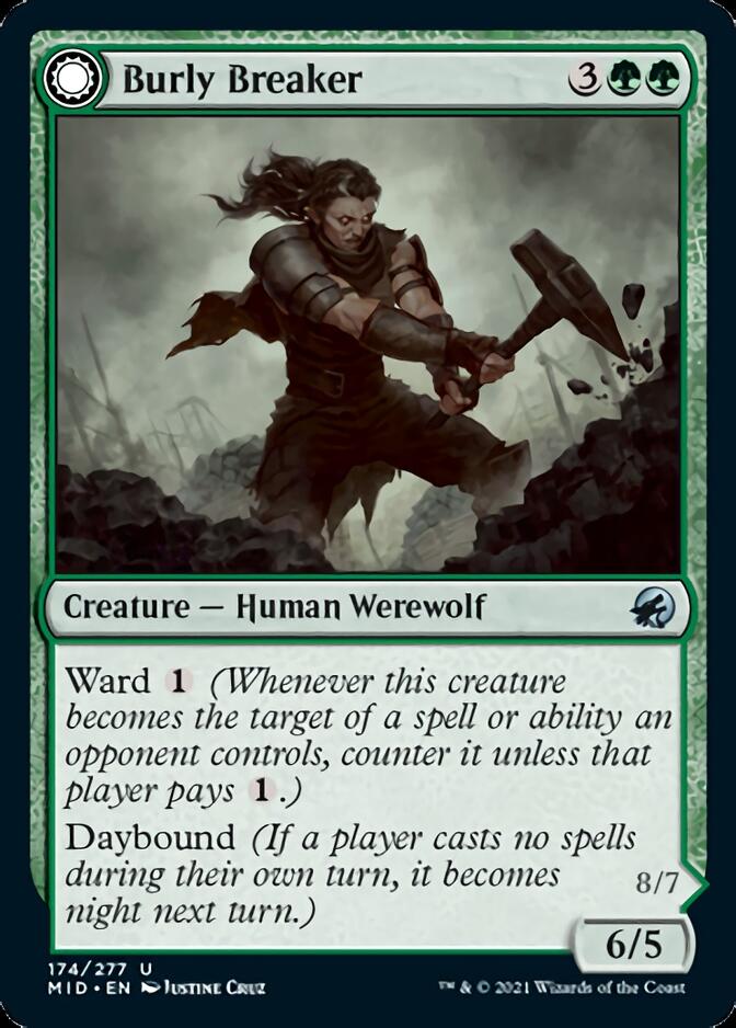 Burly Breaker // Dire-Strain Demolisher [Innistrad: Midnight Hunt] | Dragon's Lair Comics and Fantasy Houston TX