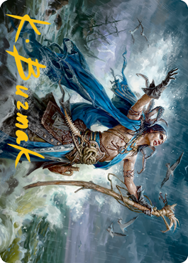 Lier, Disciple of the Drowned Art Card (Gold-Stamped Signature) [Innistrad: Midnight Hunt Art Series] | Dragon's Lair Comics and Fantasy Houston TX