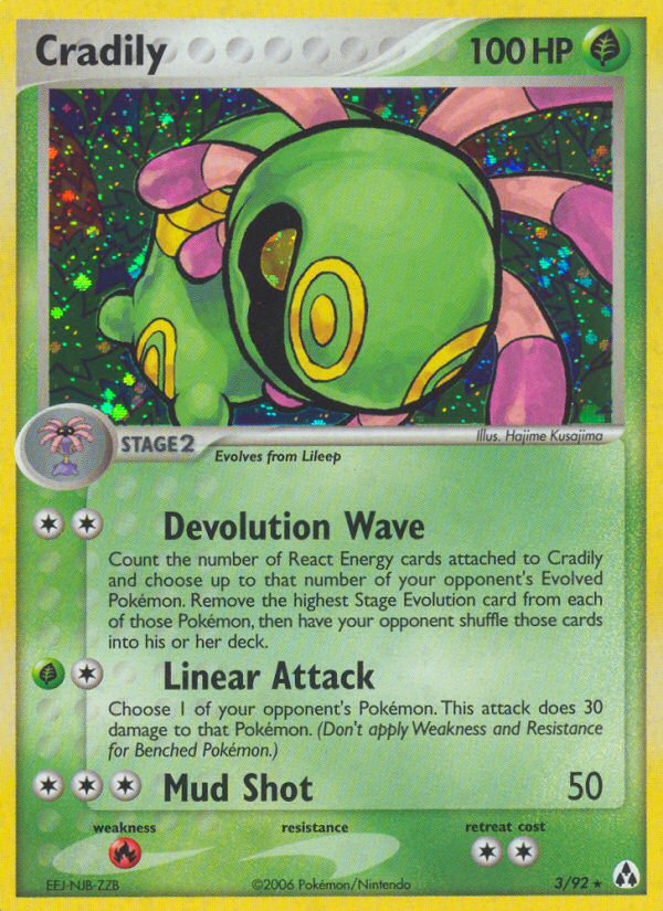 Cradily (3/92) [EX: Legend Maker] | Dragon's Lair Comics and Fantasy Houston TX
