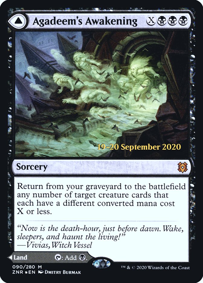 Agadeem's Awakening // Agadeem, the Undercrypt [Zendikar Rising Prerelease Promos] | Dragon's Lair Comics and Fantasy Houston TX