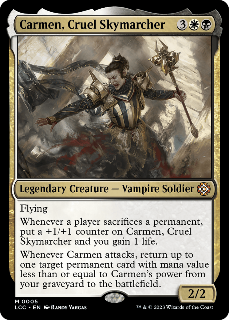 Carmen, Cruel Skymarcher [The Lost Caverns of Ixalan Commander] | Dragon's Lair Comics and Fantasy Houston TX