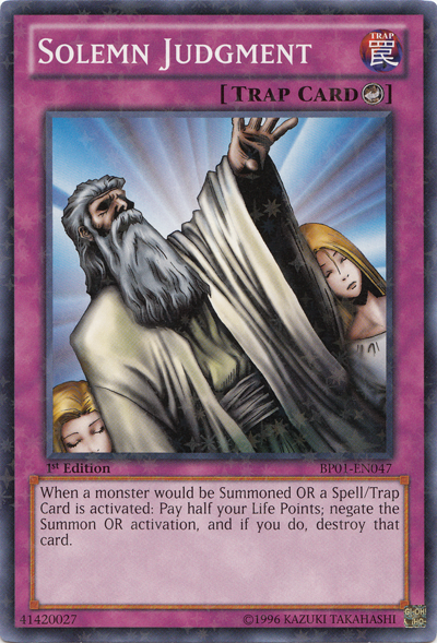 Solemn Judgment [BP01-EN047] Starfoil Rare | Dragon's Lair Comics and Fantasy Houston TX