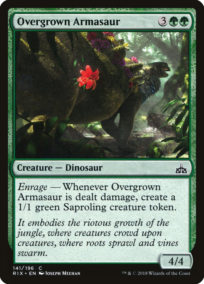 Overgrown Armasaur [Rivals of Ixalan] | Dragon's Lair Comics and Fantasy Houston TX