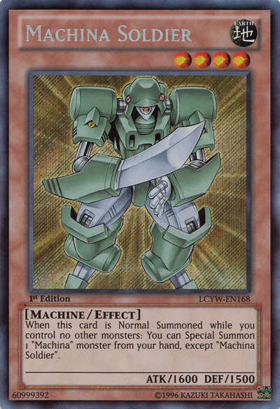 Machina Soldier [LCYW-EN168] Secret Rare | Dragon's Lair Comics and Fantasy Houston TX