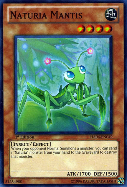Naturia Mantis [HA04-EN049] Super Rare | Dragon's Lair Comics and Fantasy Houston TX
