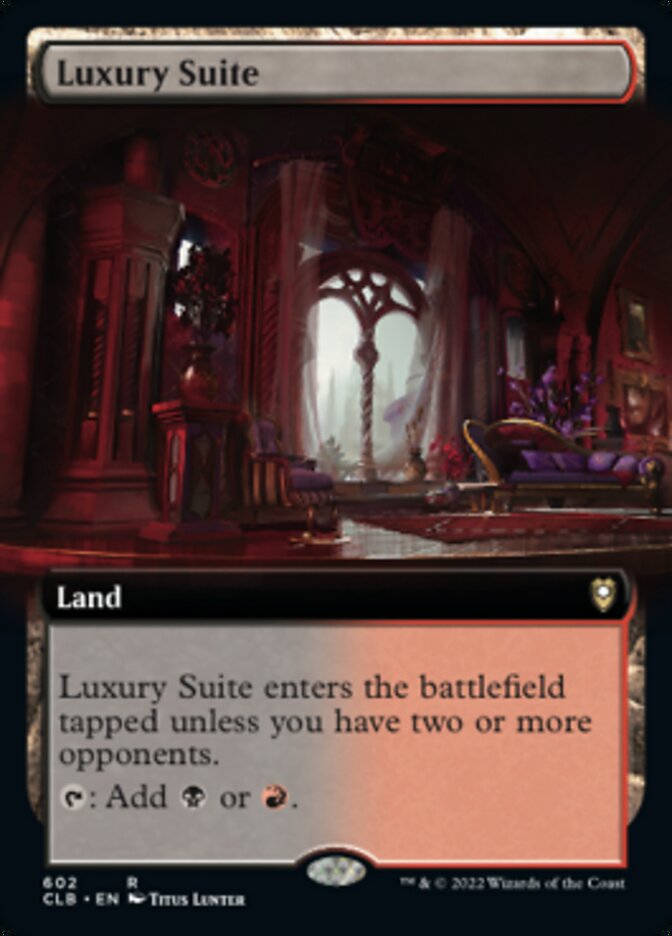 Luxury Suite (Extended Art) [Commander Legends: Battle for Baldur's Gate] | Dragon's Lair Comics and Fantasy Houston TX