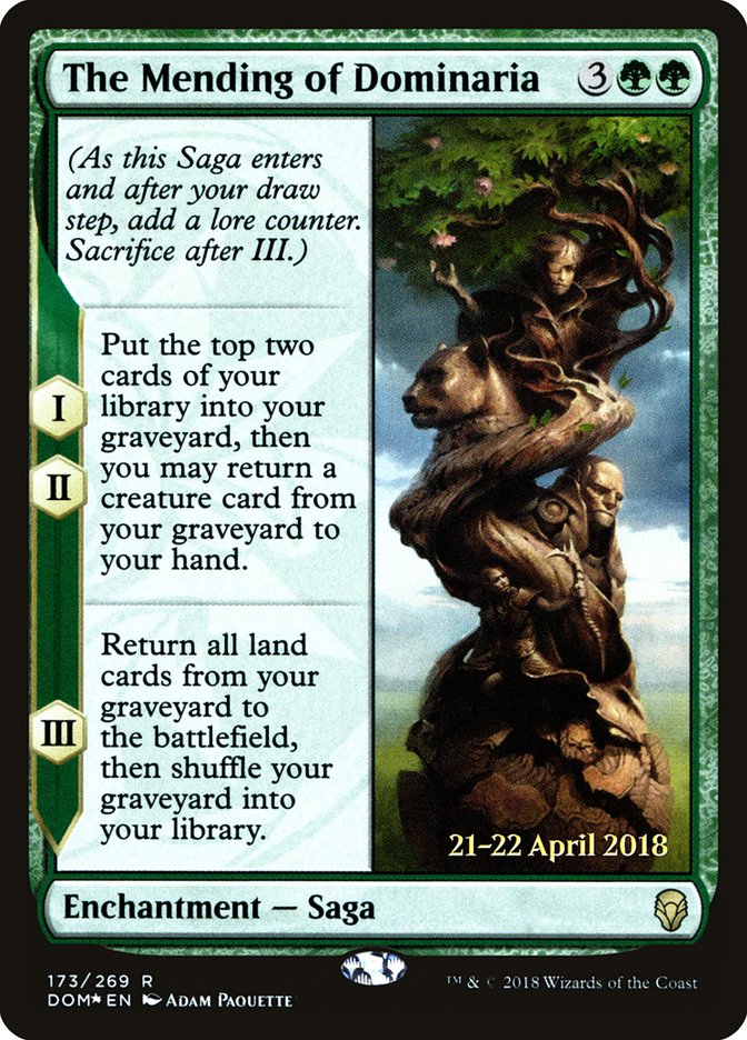 The Mending of Dominaria [Dominaria Prerelease Promos] | Dragon's Lair Comics and Fantasy Houston TX