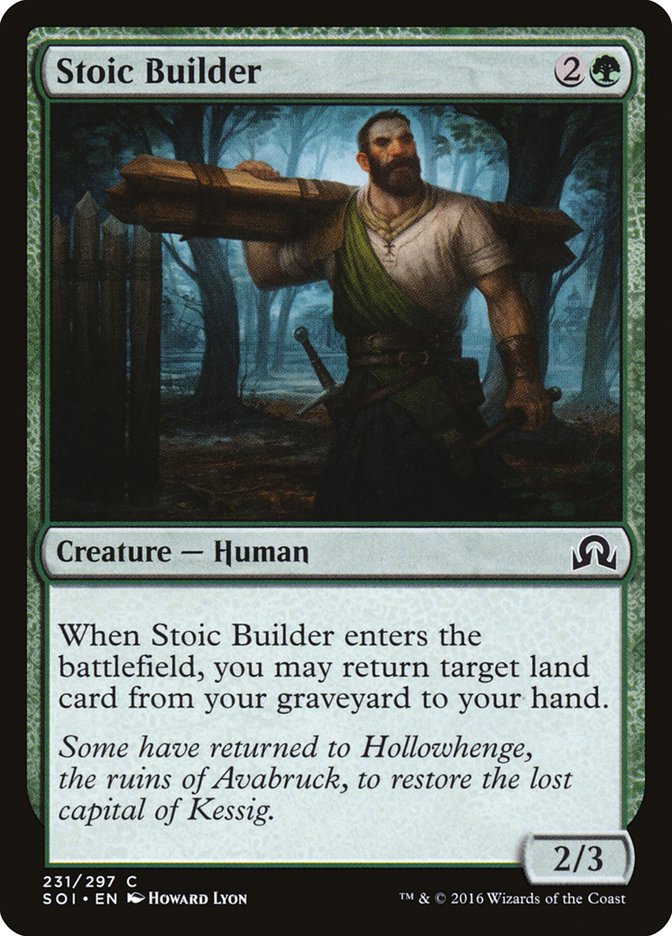Stoic Builder [Shadows over Innistrad] | Dragon's Lair Comics and Fantasy Houston TX