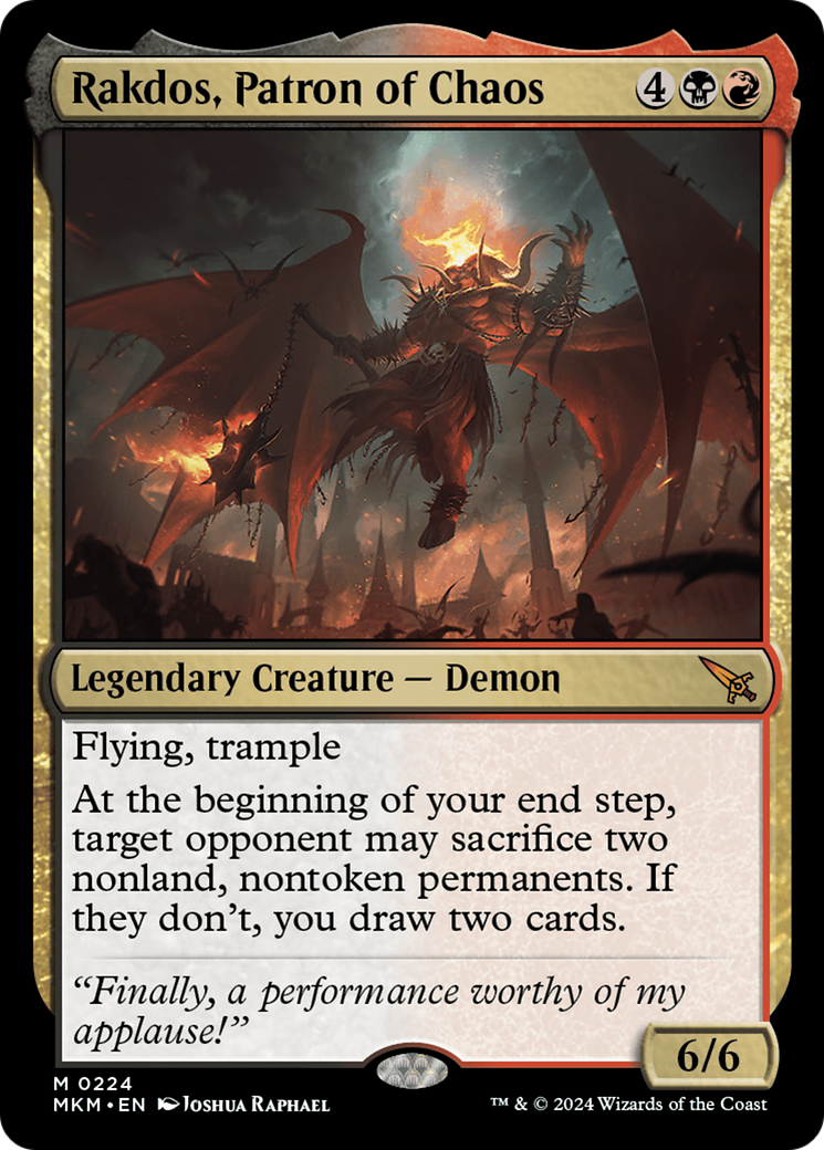 Rakdos, Patron of Chaos [Murders at Karlov Manor] | Dragon's Lair Comics and Fantasy Houston TX