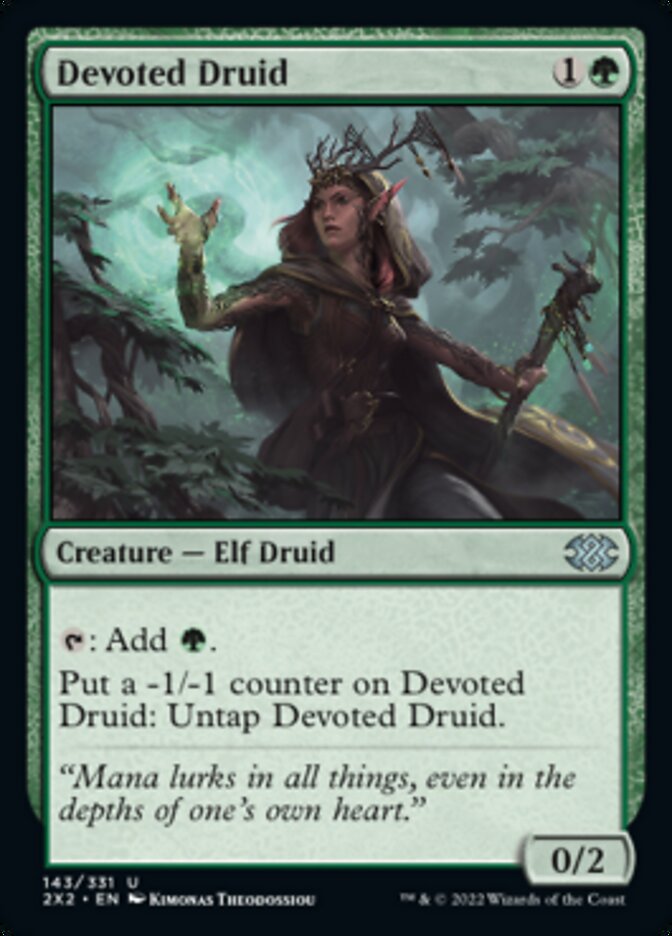 Devoted Druid [Double Masters 2022] | Dragon's Lair Comics and Fantasy Houston TX