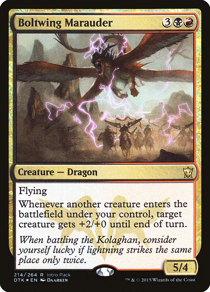 Boltwing Marauder (Intro Pack) [Dragons of Tarkir Promos] | Dragon's Lair Comics and Fantasy Houston TX