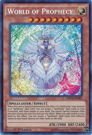 World of Prophecy [MP14-EN081] Secret Rare | Dragon's Lair Comics and Fantasy Houston TX