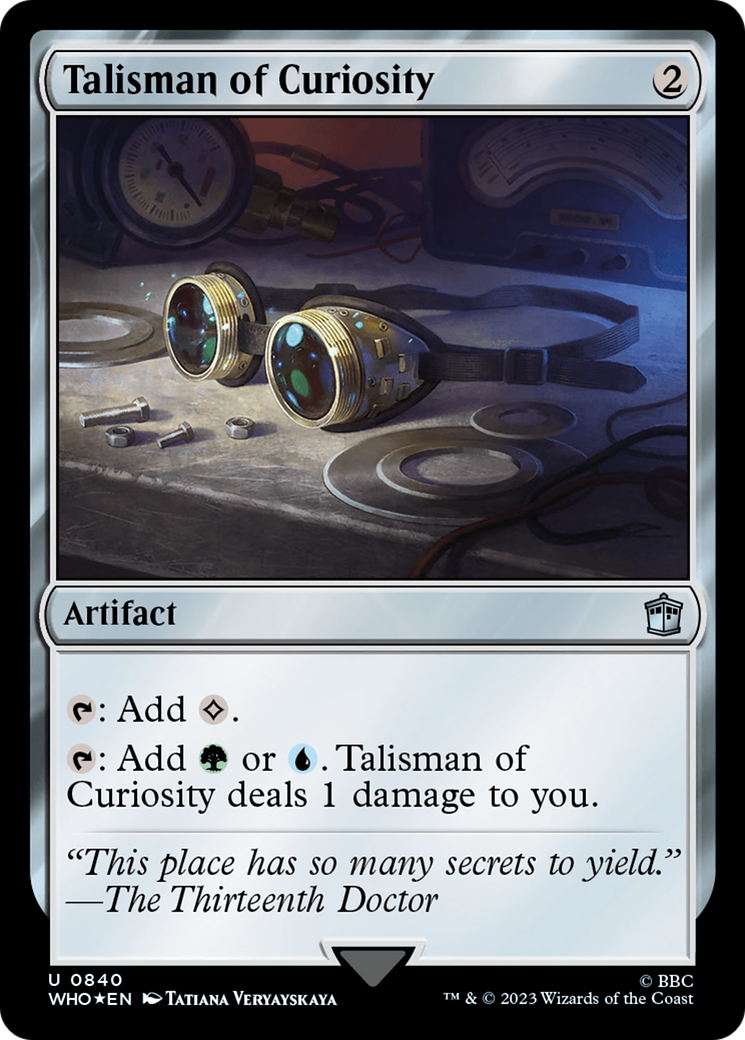 Talisman of Curiosity (Surge Foil) [Doctor Who] | Dragon's Lair Comics and Fantasy Houston TX