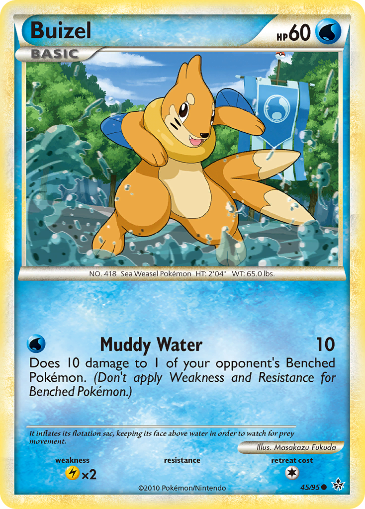 Buizel (45/95) [HeartGold & SoulSilver: Unleashed] | Dragon's Lair Comics and Fantasy Houston TX