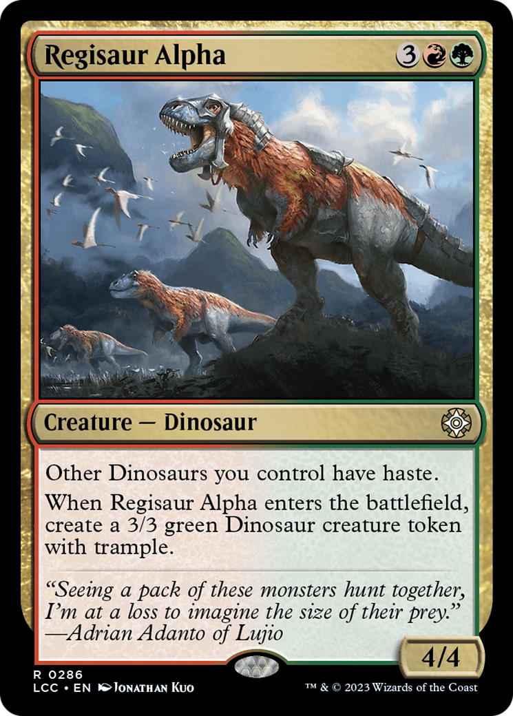 Regisaur Alpha [The Lost Caverns of Ixalan Commander] | Dragon's Lair Comics and Fantasy Houston TX