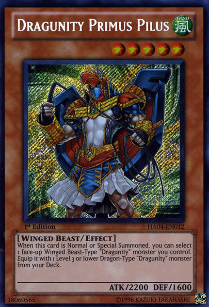 Dragunity Primus Pilus [HA04-EN012] Secret Rare | Dragon's Lair Comics and Fantasy Houston TX