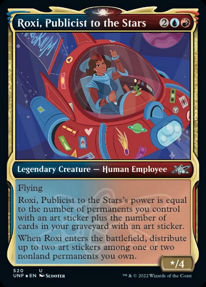 Roxi, Publicist to the Stars (Showcase) (Galaxy Foil) [Unfinity] | Dragon's Lair Comics and Fantasy Houston TX