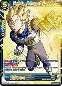 Vegeta, Prince of Speed (Foil) (SD1-05) [Galactic Battle] | Dragon's Lair Comics and Fantasy Houston TX