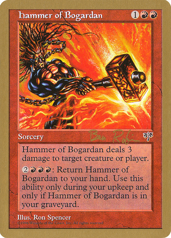 Hammer of Bogardan (Ben Rubin) [World Championship Decks 1998] | Dragon's Lair Comics and Fantasy Houston TX