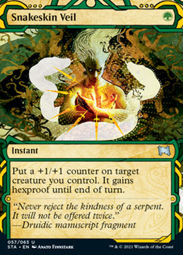 Snakeskin Veil (Foil Etched) [Strixhaven: School of Mages Mystical Archive] | Dragon's Lair Comics and Fantasy Houston TX
