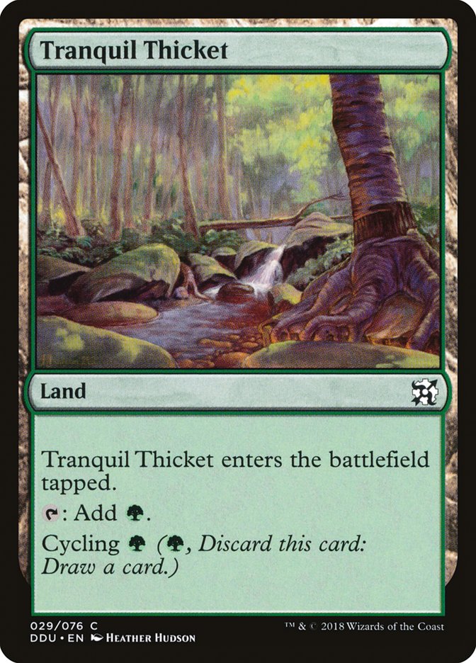 Tranquil Thicket [Duel Decks: Elves vs. Inventors] | Dragon's Lair Comics and Fantasy Houston TX