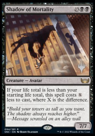 Shadow of Mortality (Promo Pack) [Streets of New Capenna Promos] | Dragon's Lair Comics and Fantasy Houston TX