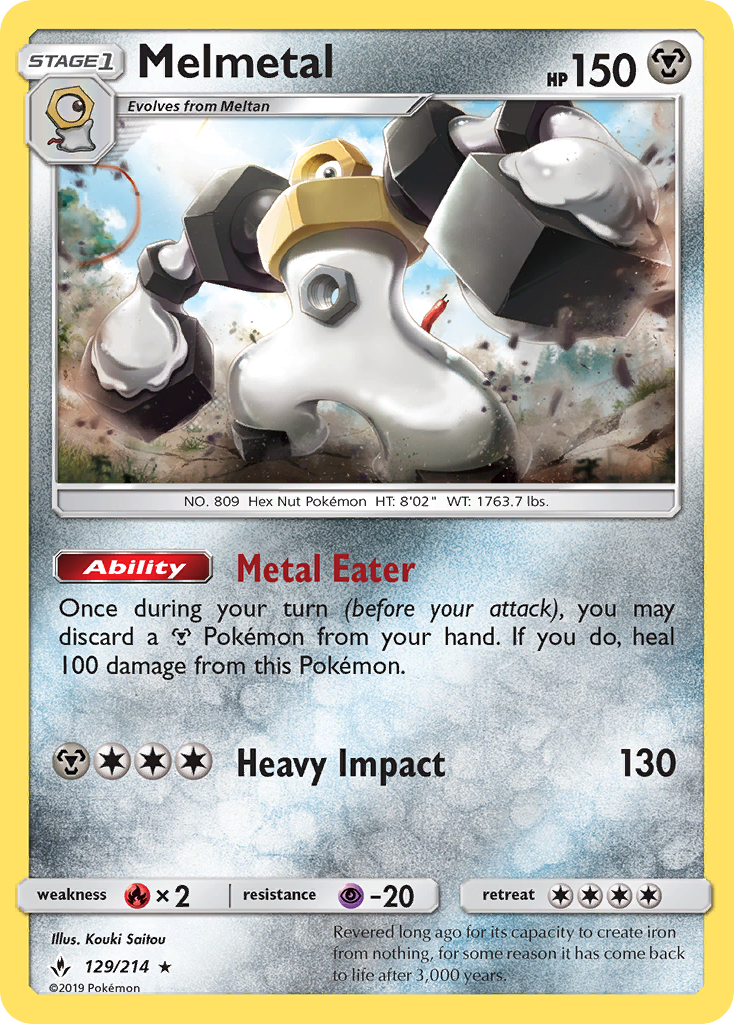 Melmetal (129/214) [Sun & Moon: Unbroken Bonds] | Dragon's Lair Comics and Fantasy Houston TX