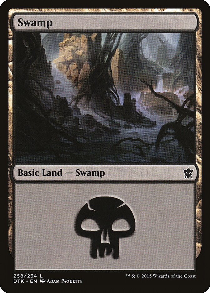 Swamp (258) [Dragons of Tarkir] | Dragon's Lair Comics and Fantasy Houston TX