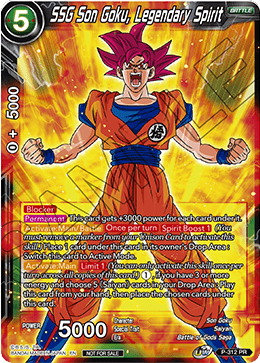 SSG Son Goku, Legendary Spirit (P-312) [Promotion Cards] | Dragon's Lair Comics and Fantasy Houston TX
