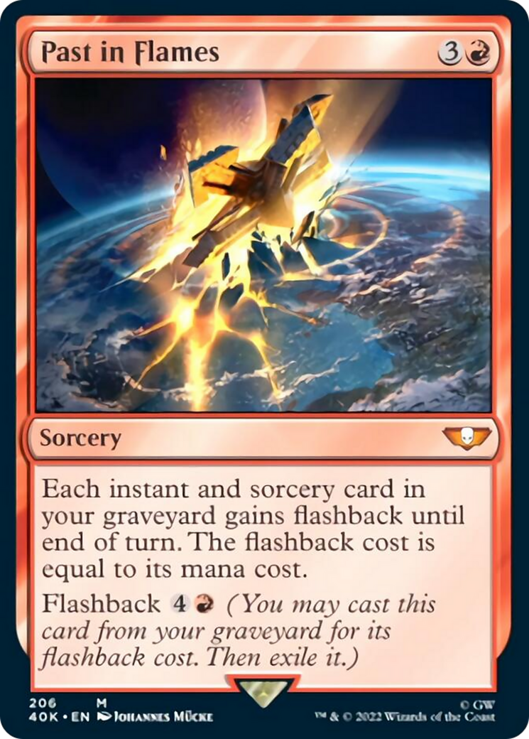 Past in Flames (Surge Foil) [Warhammer 40,000] | Dragon's Lair Comics and Fantasy Houston TX