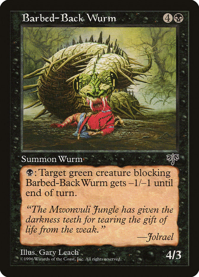 Barbed-Back Wurm [Mirage] | Dragon's Lair Comics and Fantasy Houston TX