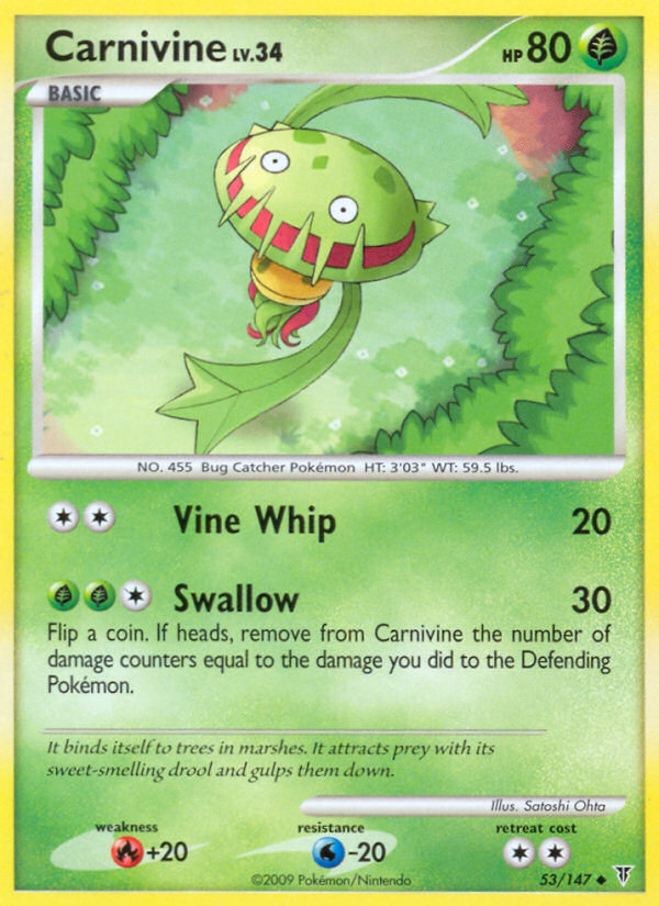 Carnivine (53/147) [Platinum: Supreme Victors] | Dragon's Lair Comics and Fantasy Houston TX