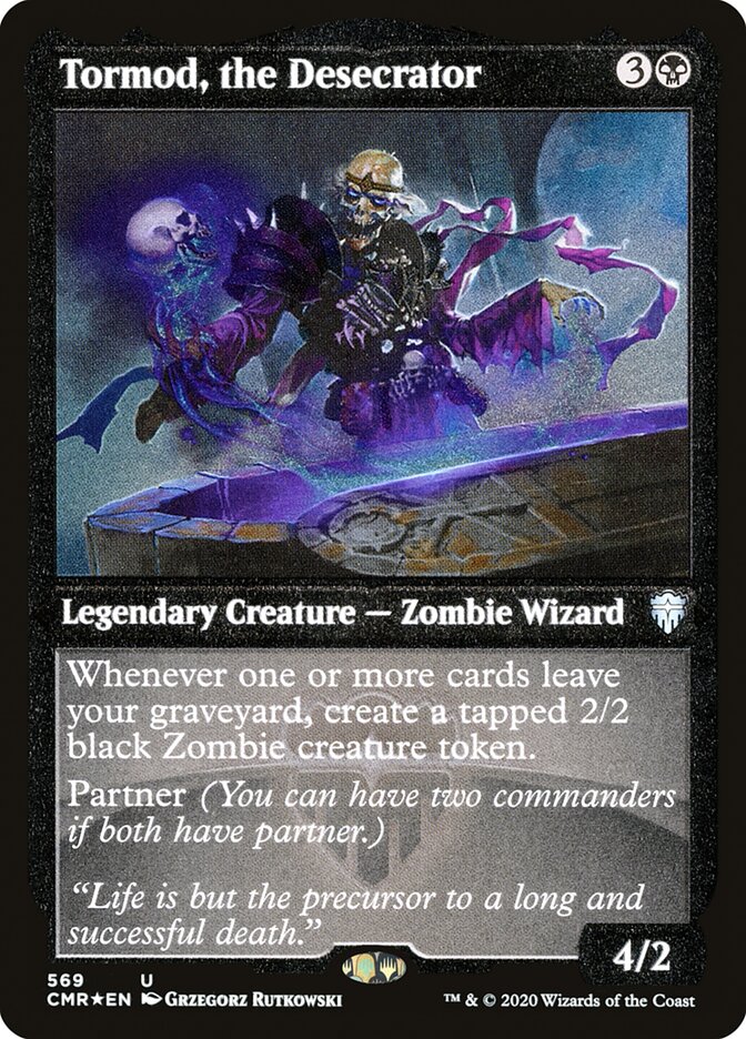 Tormod, the Desecrator (Etched) [Commander Legends] | Dragon's Lair Comics and Fantasy Houston TX