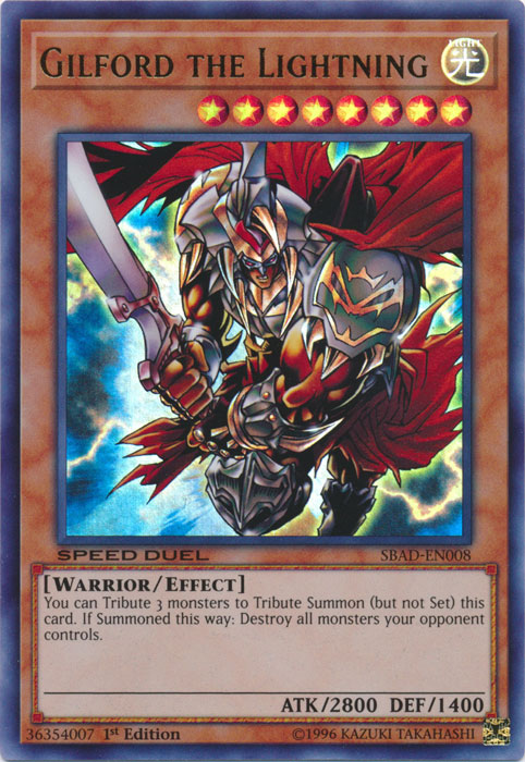 Gilford the Lightning [SBAD-EN008] Ultra Rare | Dragon's Lair Comics and Fantasy Houston TX