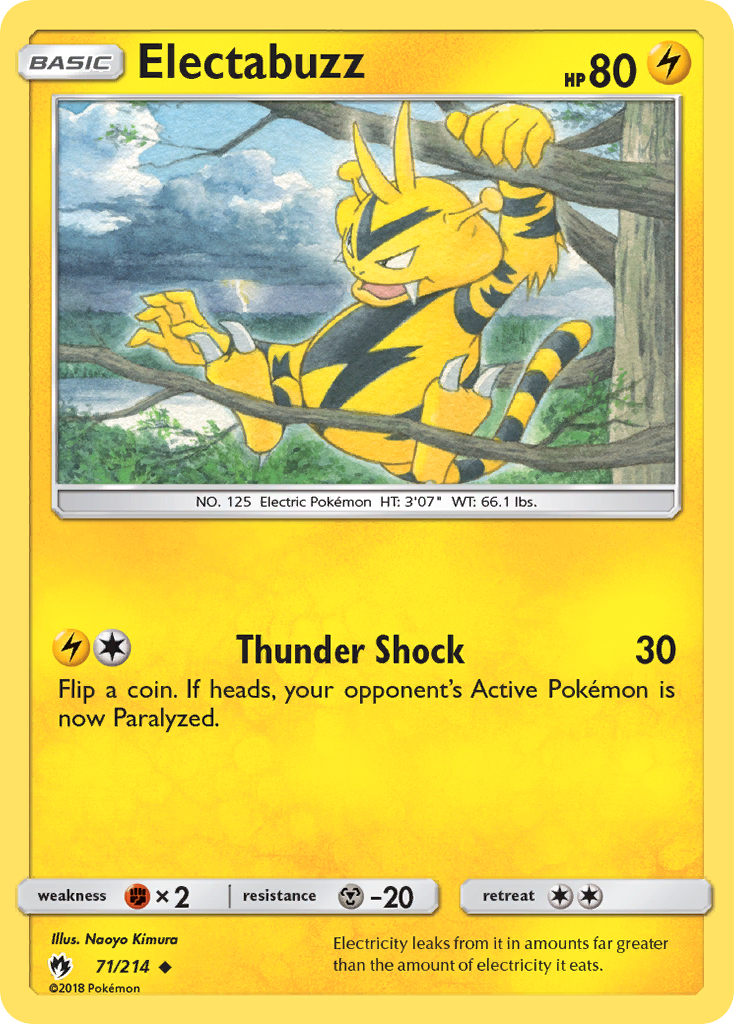 Electabuzz (71/214) [Sun & Moon: Lost Thunder] | Dragon's Lair Comics and Fantasy Houston TX