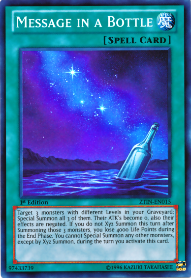 Message in a Bottle [ZTIN-EN015] Super Rare | Dragon's Lair Comics and Fantasy Houston TX