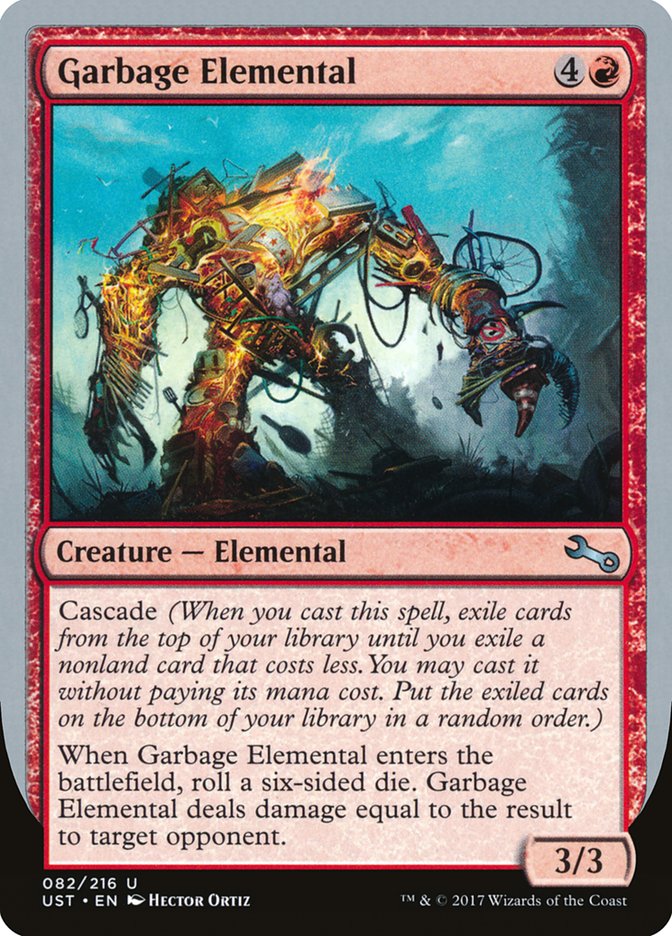 Garbage Elemental (3/3 Creature) [Unstable] | Dragon's Lair Comics and Fantasy Houston TX