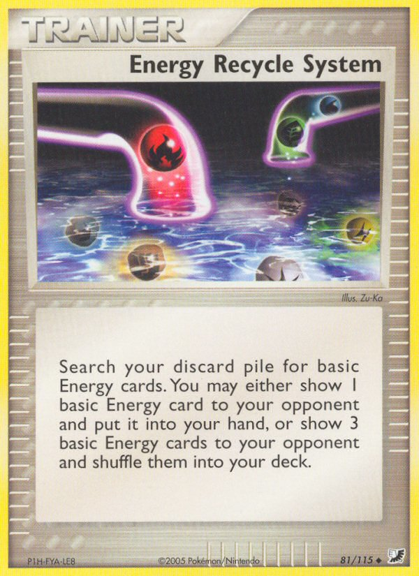 Energy Recycle System (81/115) [EX: Unseen Forces] | Dragon's Lair Comics and Fantasy Houston TX