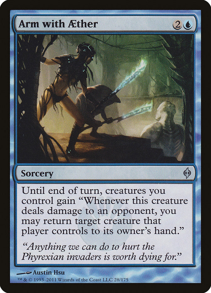 Arm with Aether [New Phyrexia] | Dragon's Lair Comics and Fantasy Houston TX