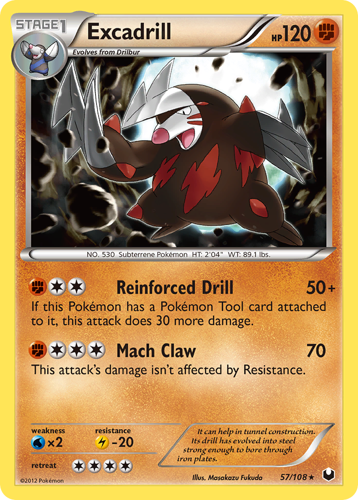 Excadrill (57/108) [Black & White: Dark Explorers] | Dragon's Lair Comics and Fantasy Houston TX