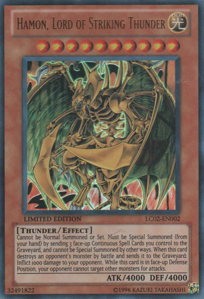 Hamon, Lord of Striking Thunder [LC02-EN002] Ultra Rare | Dragon's Lair Comics and Fantasy Houston TX
