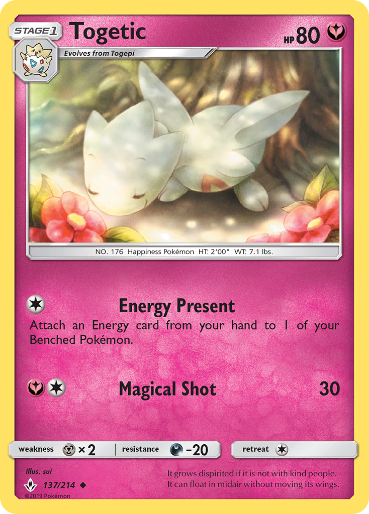 Togetic (137/214) [Sun & Moon: Unbroken Bonds] | Dragon's Lair Comics and Fantasy Houston TX